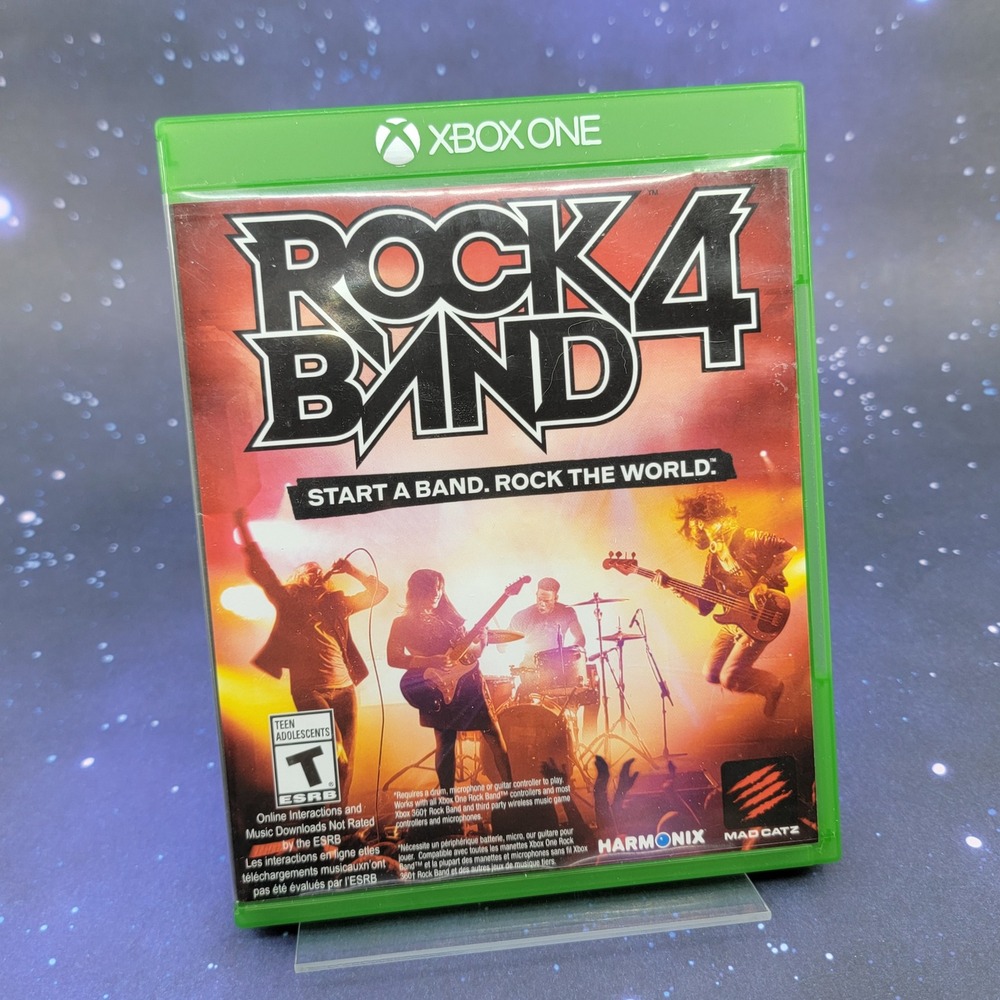 Rock Band 4 Xbox One Video Game Disc and Case Harmonix Mad Catz